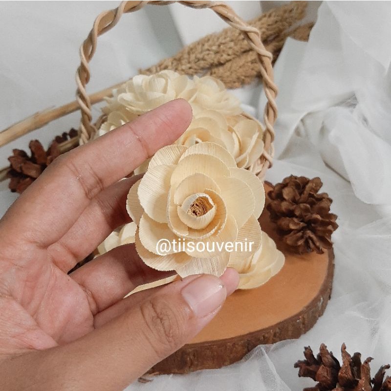 Kelobot Mawar 5 cm Mahar Ringbox Kerajinan Scrapbook