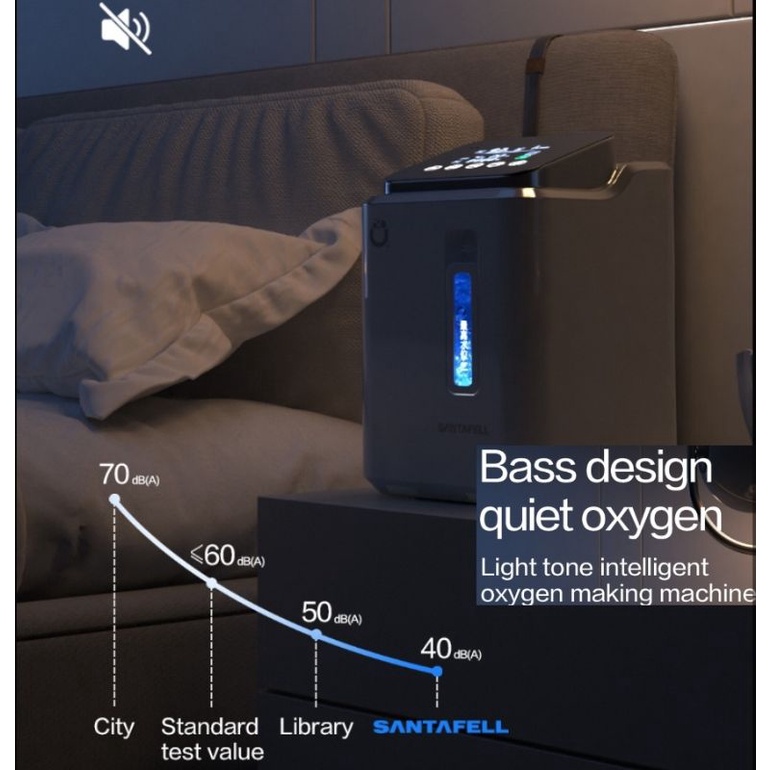 SANTAFELL OXYGEN CONCENTRATOR MESIN PENGHASIL OXIGEN THERAPY HOMECARE