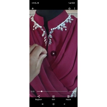 Dress Busui/Gaun pesta|pernikahan wanita muslimah elegan/Dres hitam mewah/ perempuan/kebaya kondanga