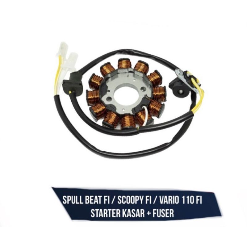 SPULL SPUL SPOOL BEAT Fi SCOOPY Fi VARIO 110 Fi STARTER KASAR SET FUSER  HONDA K25