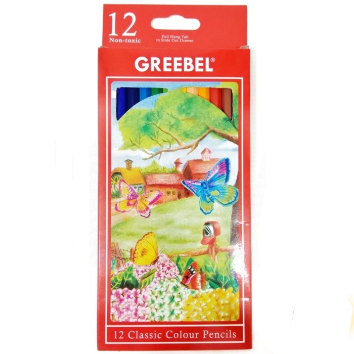 

WARNAPENSIL- PENSIL WARNA GREEBEL 12 WARNA PANJANG -PENSIL WARNA