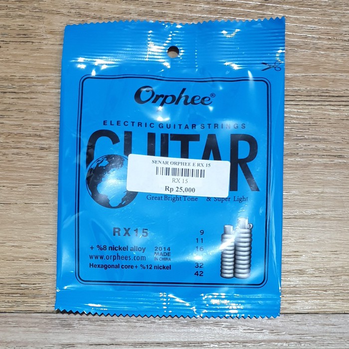 Senar Gitar Orphee RX15 Elektrik 09 RX-15 RX 15