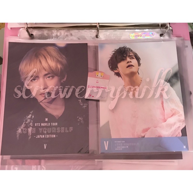 POSTCARD RARE TAEHYUNG V BTS WORLD TOUR LOVE YOURSELF JAPAN EDITION
