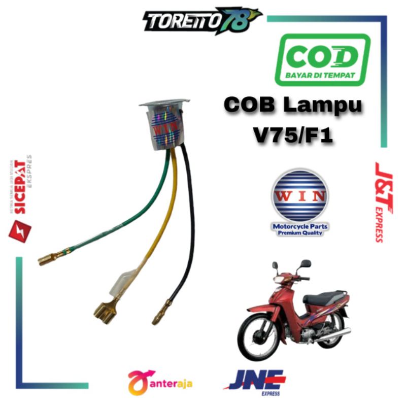 COB Lampu F1 Lampu Depan Yamaha Alfa C70, V75 Yamaha Cryton Fitting Merk Win