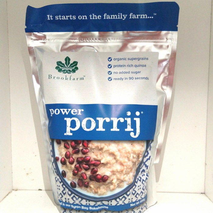

BROOKFARM POWER PORRIJ 450GR | makanan | muesli