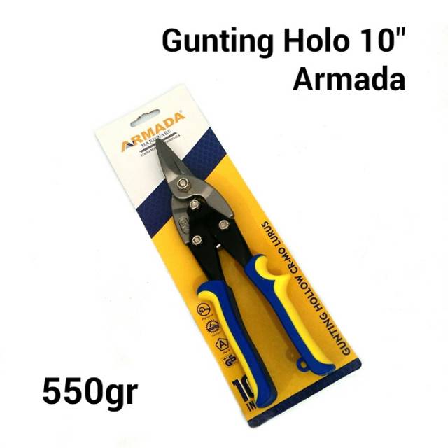 

Gunting Hollow ARMADA 10 inch Lurus Gunting Baja Ringan Gunting Plat