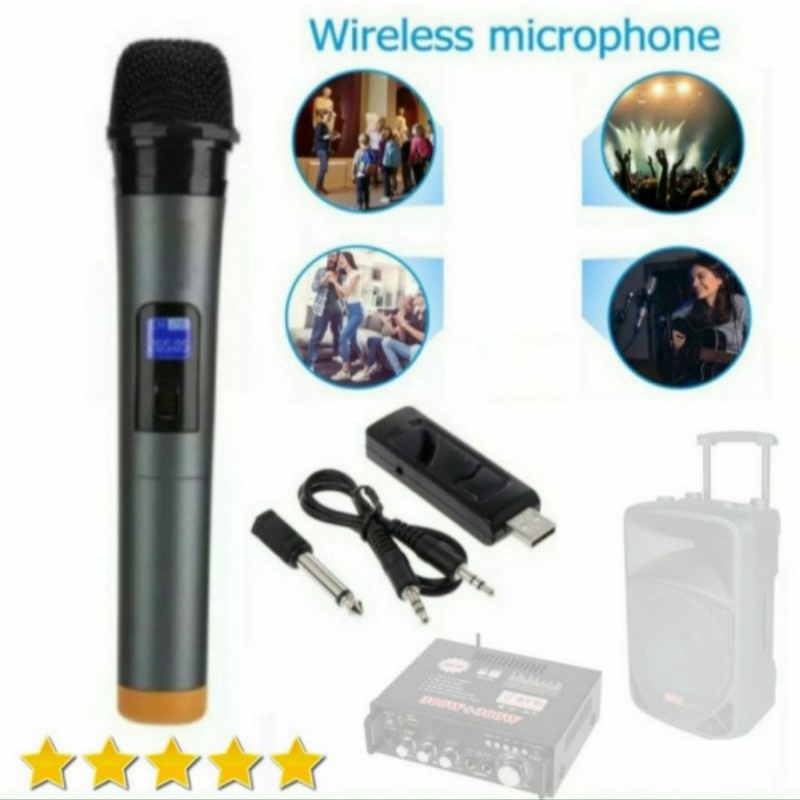 microphone wireless with usb receiver