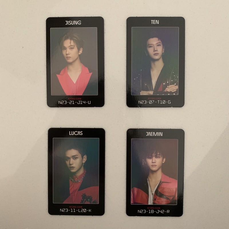 Arrival Card NCT (Ten/Lucas/Jisung/Jaemin)