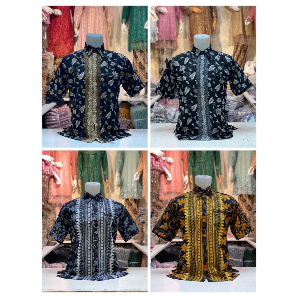 atasan kemeja batik lengan pendek + fashion kemeja pria