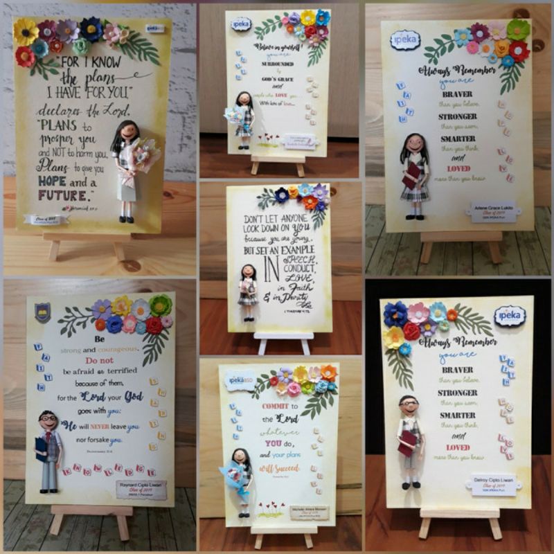 Paper Quilling Flower Board - Graduation