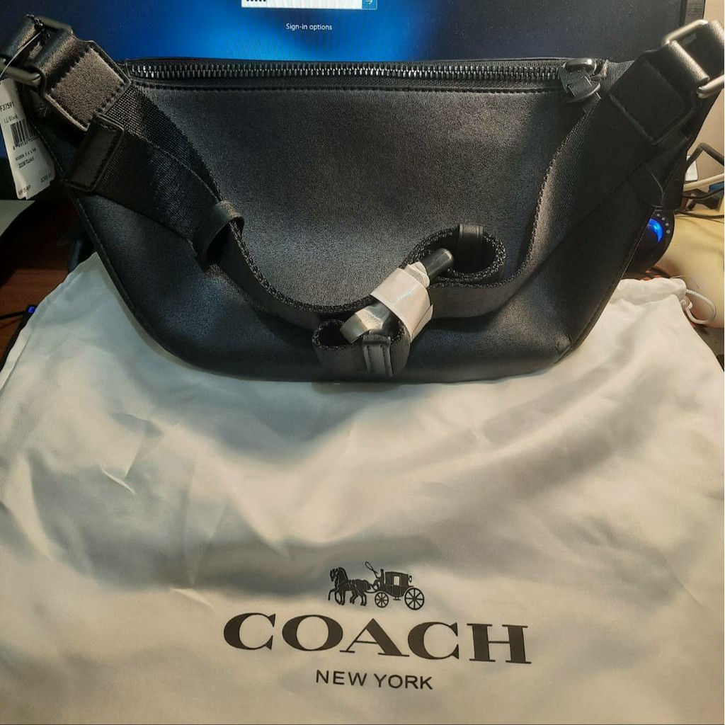 Waistbag Coach Blackbox 100% ORIGINAL / Tas Selempang Kulit Tas Coach Tas Pinggang