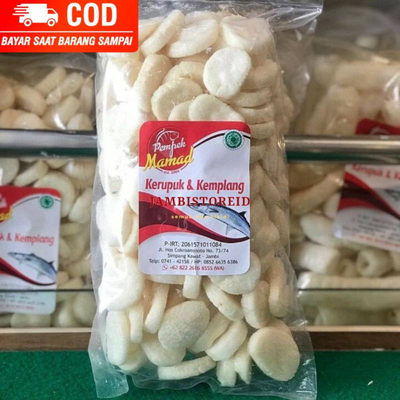 

(JAMBISTOREID) Kerupuk Krupuk Kancing Mini Asli Ikan Gabus Cincin Bulat Kecil Oleh-Oleh Khas Jambi