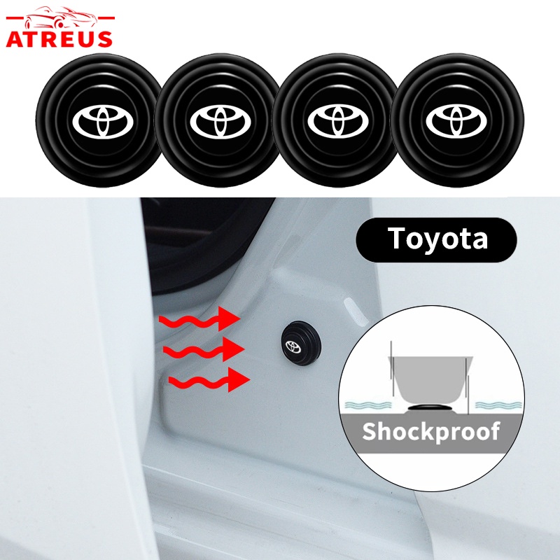 4/8/12 Pcs Auto Bagasi Pad Pintu Shock Stiker Absorber Buffer Bantal untuk Toyota Avanza Rush Kijiang Innova Calya Razie Yaris Wish Corolla Cross