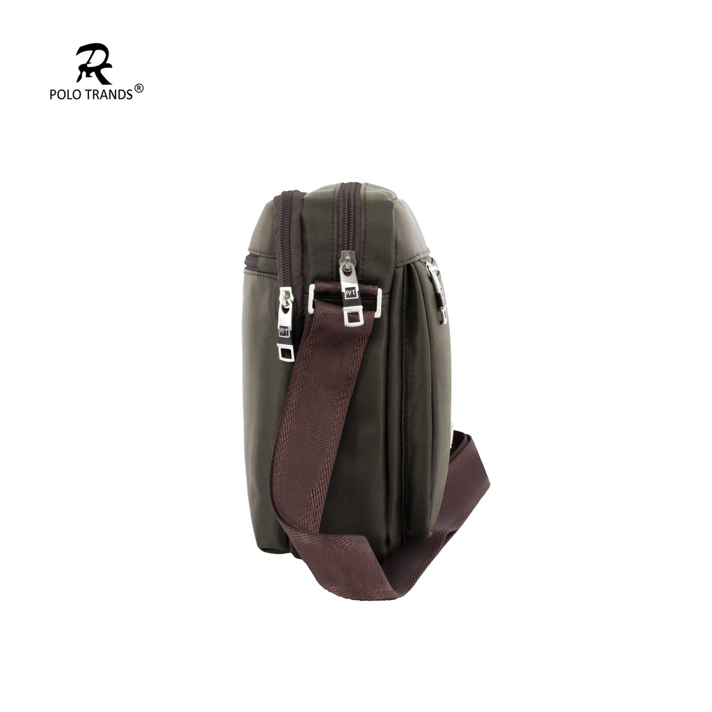 bestpromo tas selempang pria bahan kanvas polo trands 6l 36150 - tas sandang pria - tas bahu