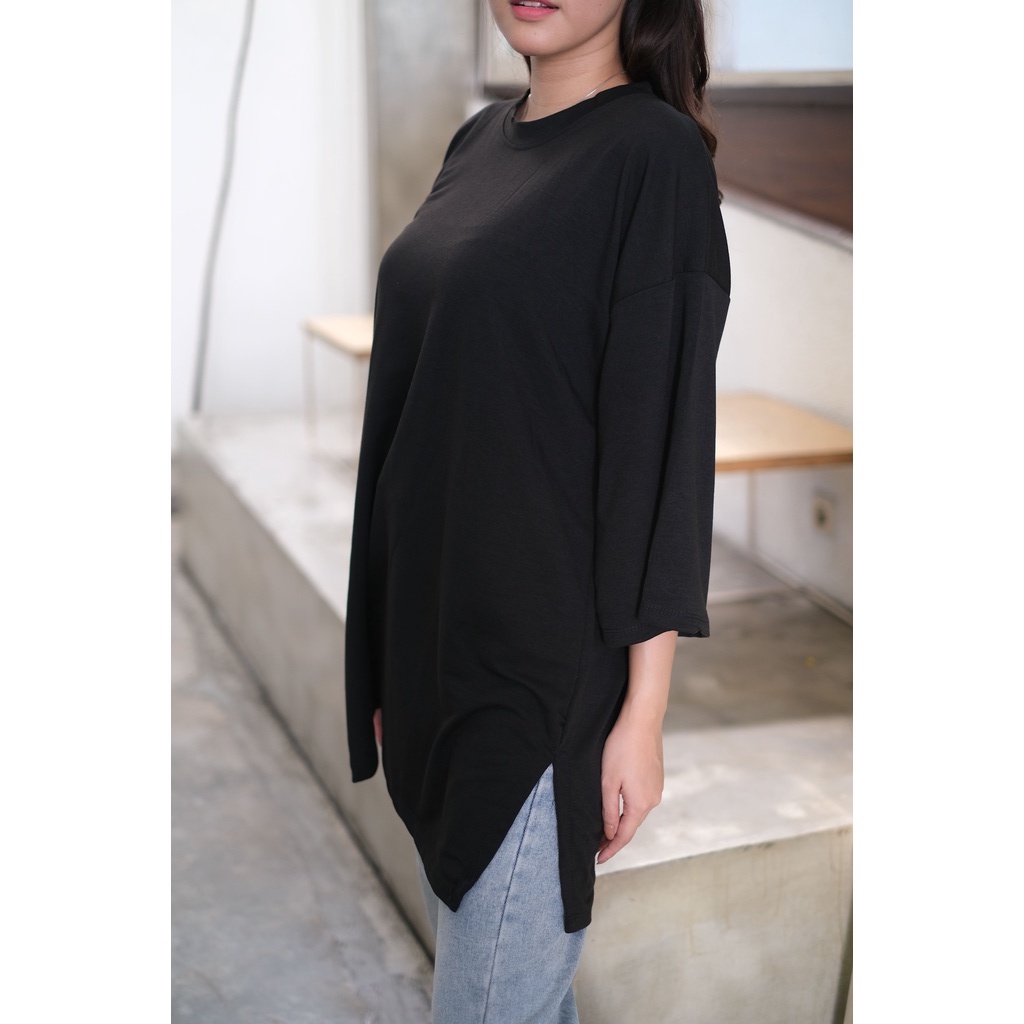 KAOS BUSUI OVERSIZE BASIC POLOS Jumbo || Busui NonBusui Hijab Friendly