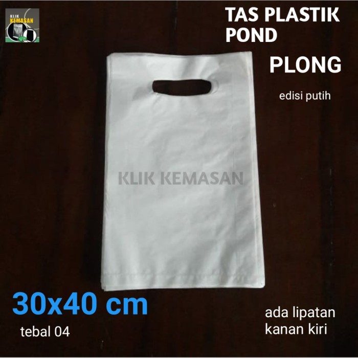 

(TERLARIS) TAS PLASTIK PUTIH 30X40CM PLONG/TAS MALL TAS POND TAS PRODUK PAPERBAG