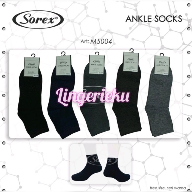 Sorex 5004 Grosir Ecer Kaos Kaki Pria Ankle Socks Basic