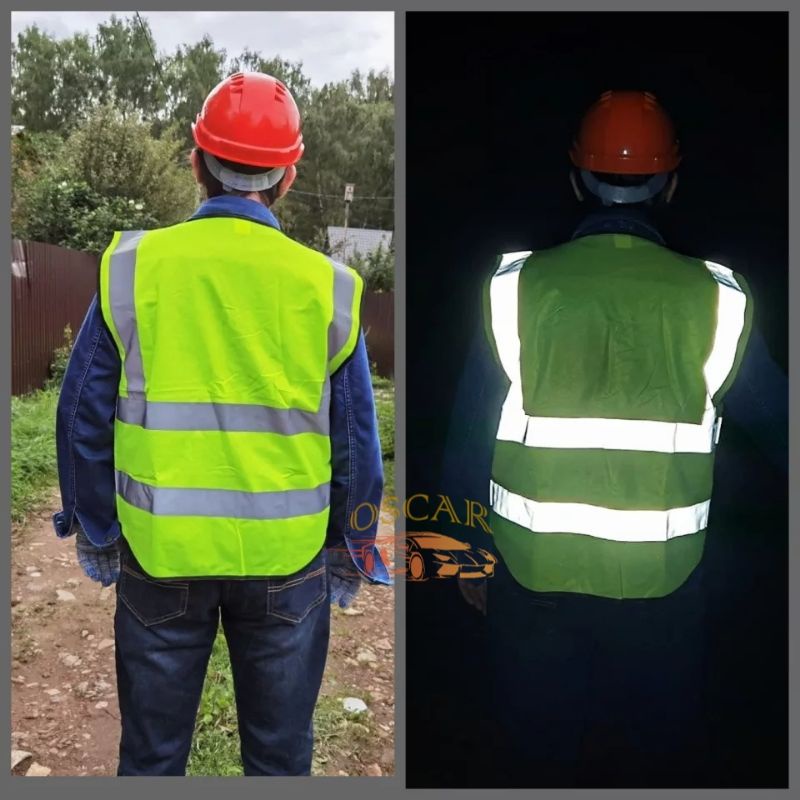 Rompi Safety Polyster Safety Vest Rompi Proyek Rompi Reflektif Rompi Parkir