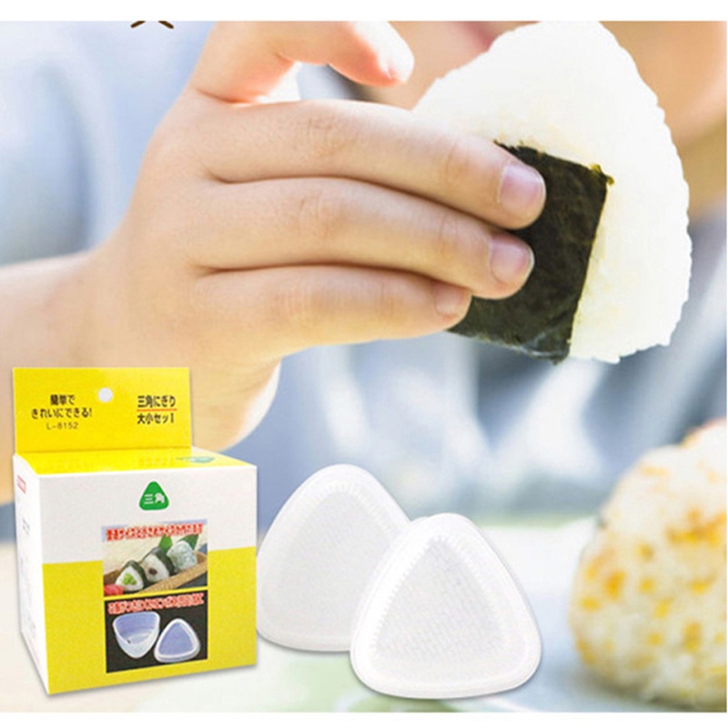 【Theredsunrisesiwy.id】2 PCS/1 Set Sushi Mold Onigiri Rice Ball Bento Press Maker Mold DIY Tool