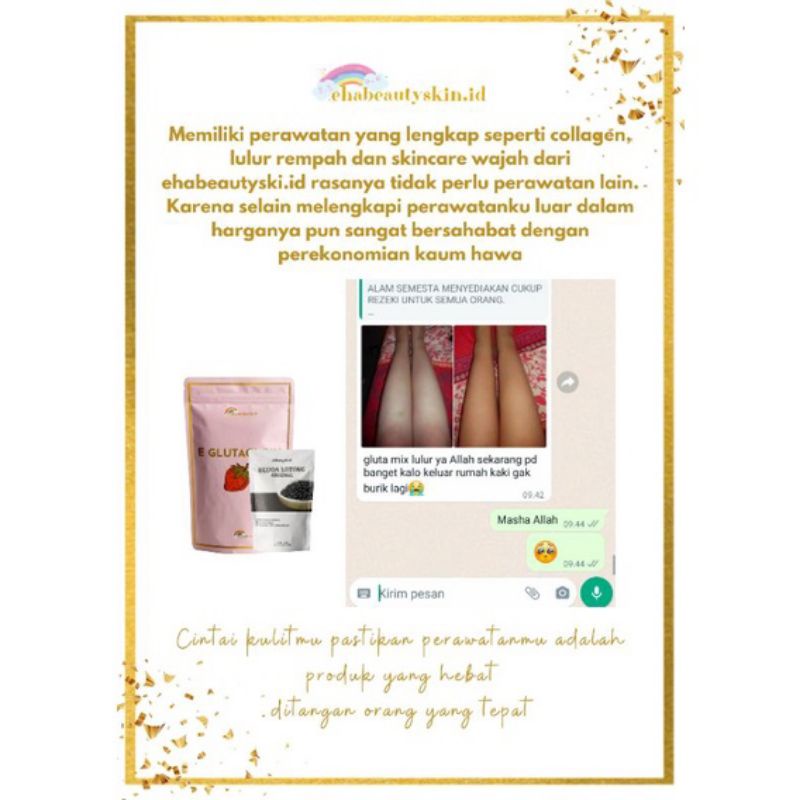 COllagen E'GLUTAGLOW / COLAGEN EGLUTAGLOW / KOLAGEN PEMUTIH / KOLAGEN KESEHATAN / GLUTAGLOW EHASUWARDI EHA BEAUTYSKIN