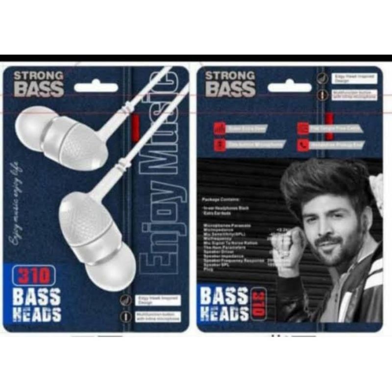 Hf Handsfree Headset Strong Bass Murah 310 + Mic Kwalitas Bagusss