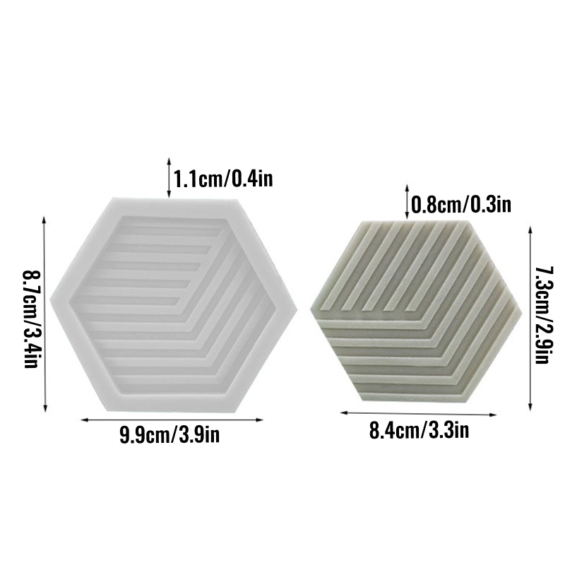 SIY  Epoxy Resin Silicone Tray Mold Coaster Resin Molds Cup Mat Epoxy Casting Mold