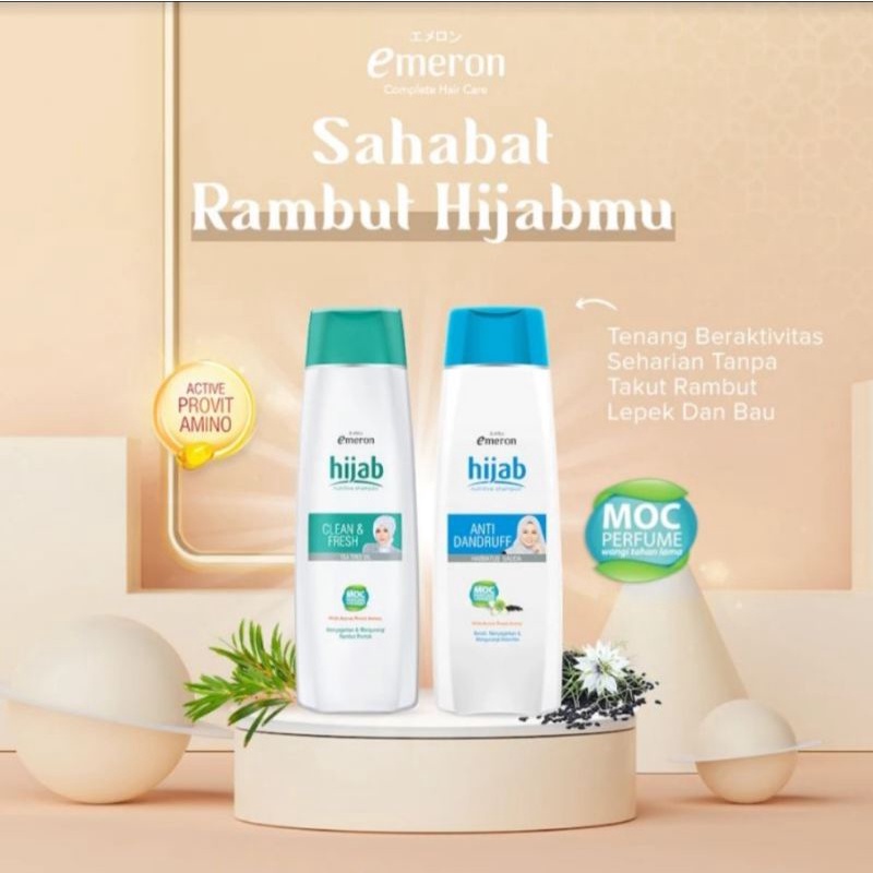 Emeron Shampoo Hijab Clean &amp; Fresh 170mL