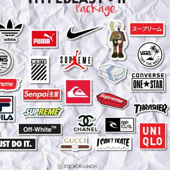 

(Terlaris) STICKER AESTHETIC HYPEBEAST - II ♒