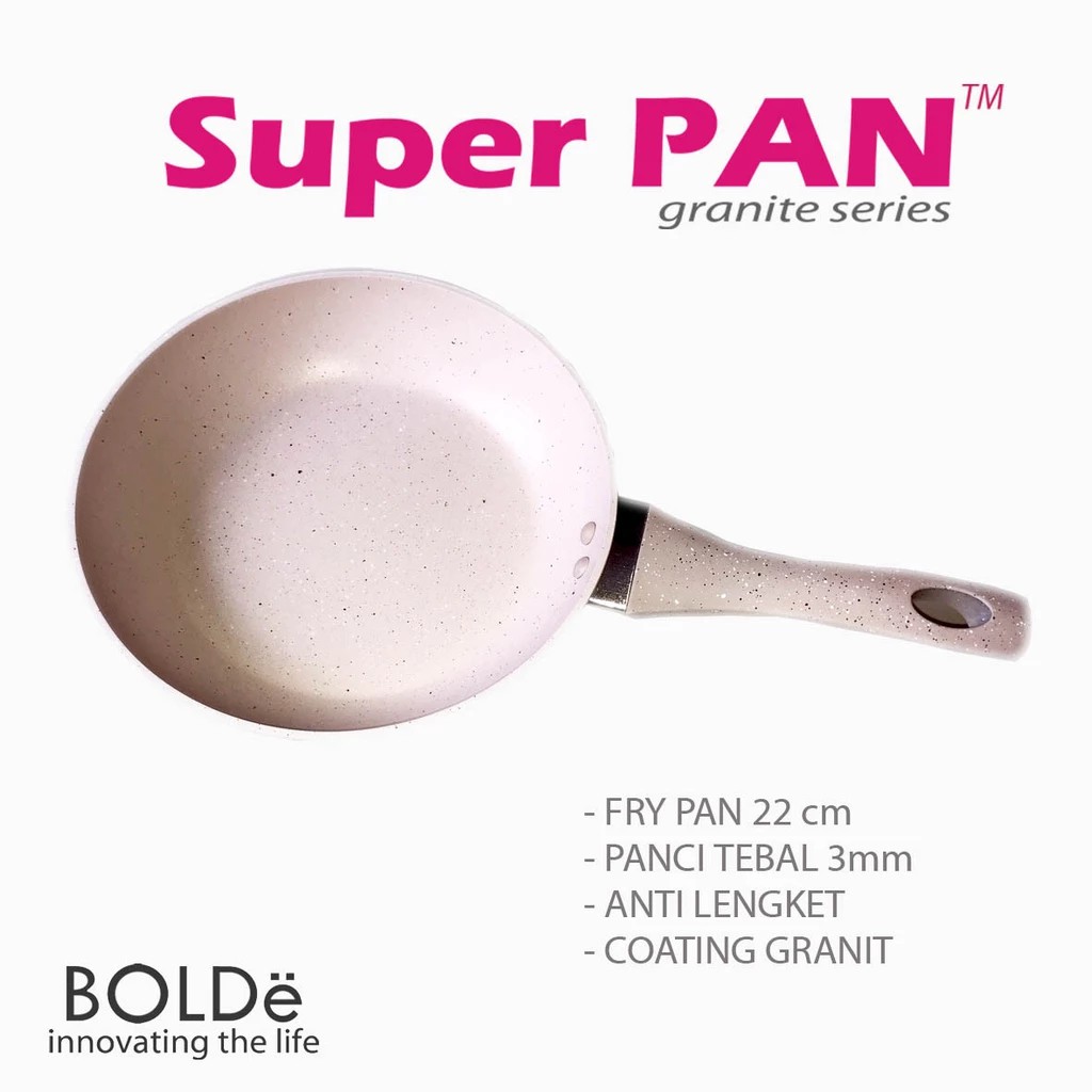 BOLDe Super Pan Fry PAN 22 cm Granite Beige Series