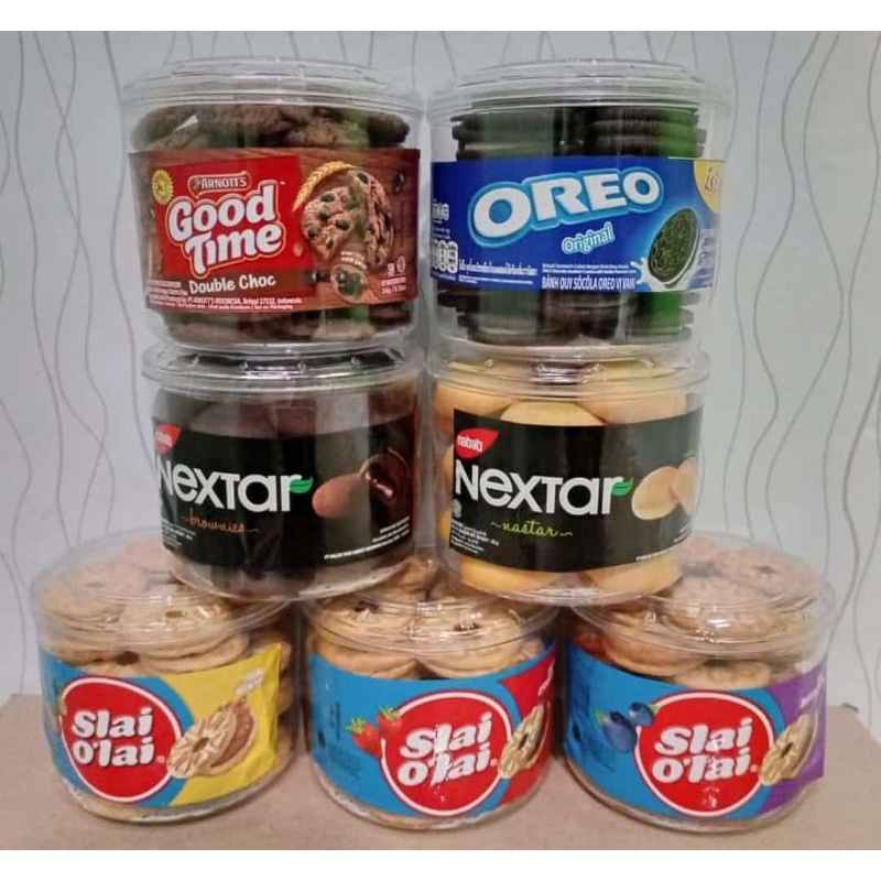 

Aneka Biskuit Toples PREMIUM Ukuran -+ 500 Gram !!!