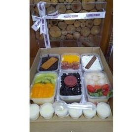 

puding hampers isi 6cup