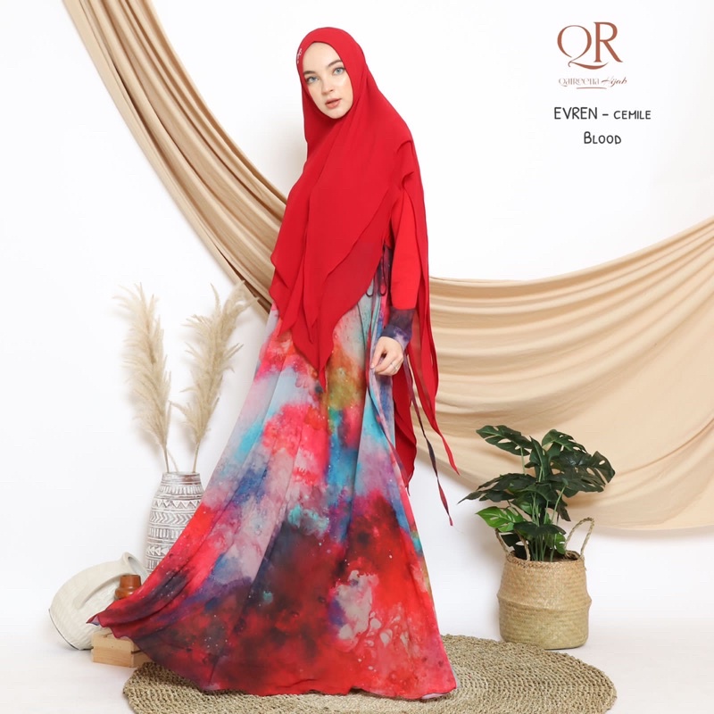 Ready stok evren cemile by qaireena hijab