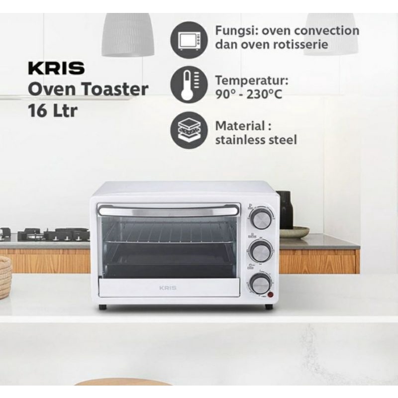 Kris oven toaster 16L putih