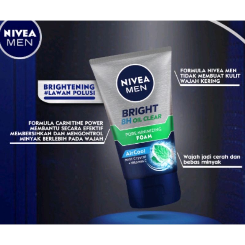 Nivea Men Bright 8H Pore Minimizing