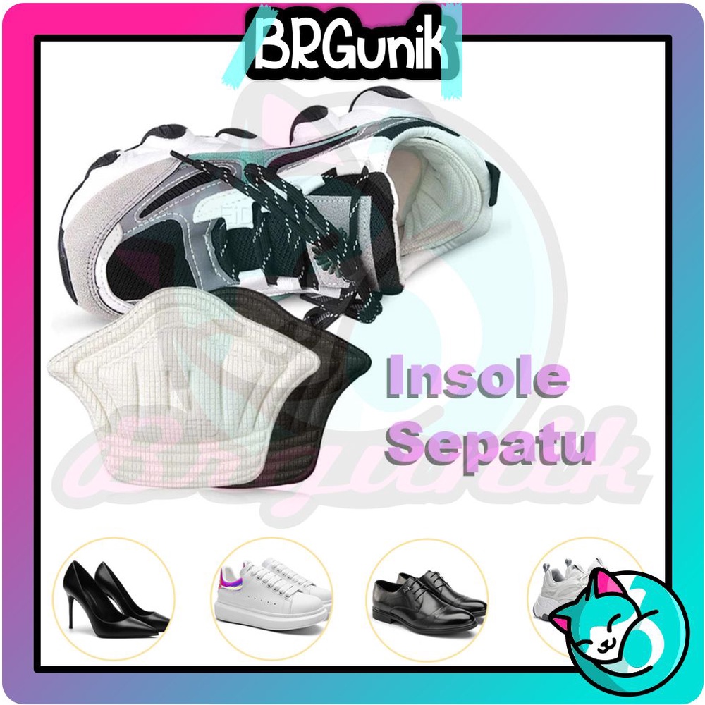 BRGUNIK Ms Insole Ganjalan Sepatu Sneakers Kebesaran Insole AntiTumit Lecet Insole Sneakers R643