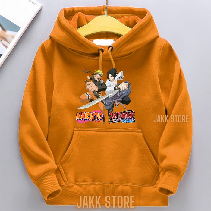 Hoodie Anak Laki Laki Perempuan/Hodie NARUTO VS SASUKE Anak Usia 2-15 Tahun/Sweater Anak Lucu/Switer Anak Anak Terbaru