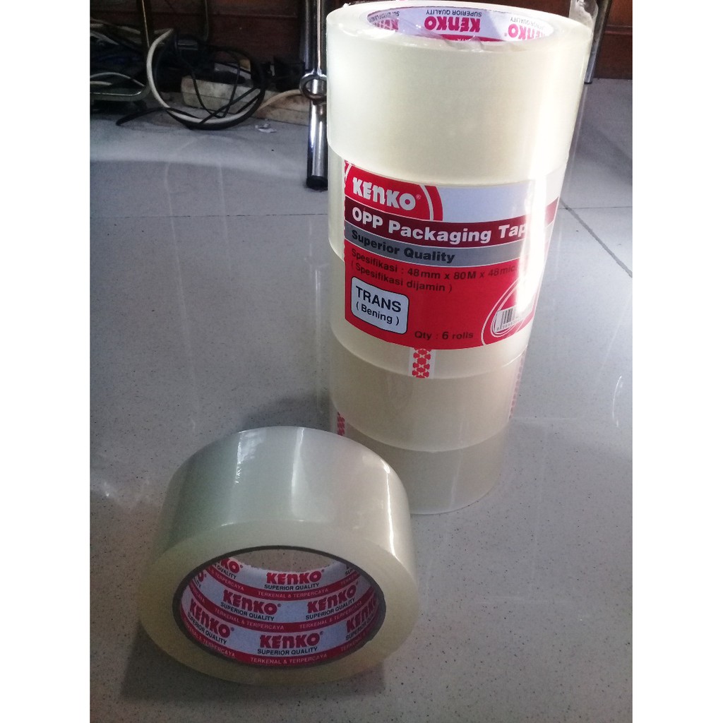 

Lakban Bening OPP Packaging Tape 2" 48mmx80mx48micron - Kenko