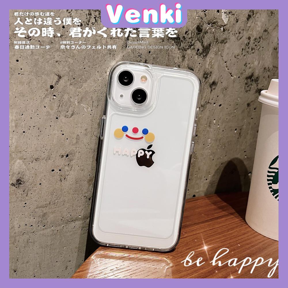 iPhone Case Clear Case Soft Thick TPU Shockproof Super Transparent Protection Camera Plating Button Cute Smiley Simple For iPhone 13 Pro Max iPhone 12 Pro Max iPhone 11 iPhone7Plus