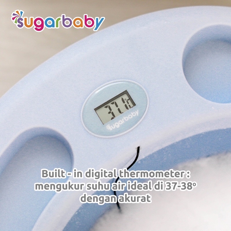 Sugar Baby Bath Tub XL dengan layar termometer - Sugarbaby Bathtub Bak mandi lipat