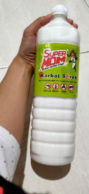 Karbol Sereh Sere Super Mom 1,5 Liter Karbol Alami Dengan Formula Yang Aman Bagi Bayi Dan Anak