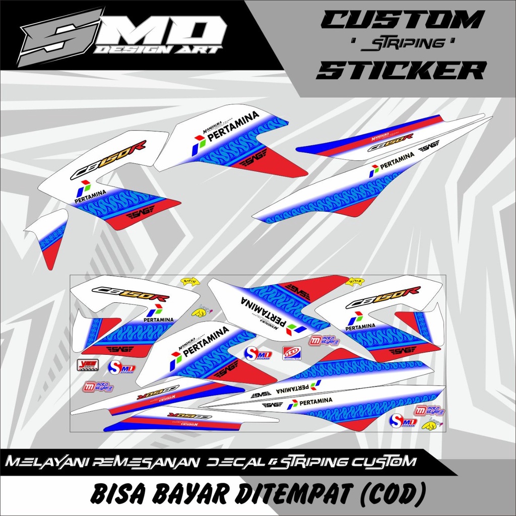 STRIPING VARIASI CB150 R OLD MANDALIKA