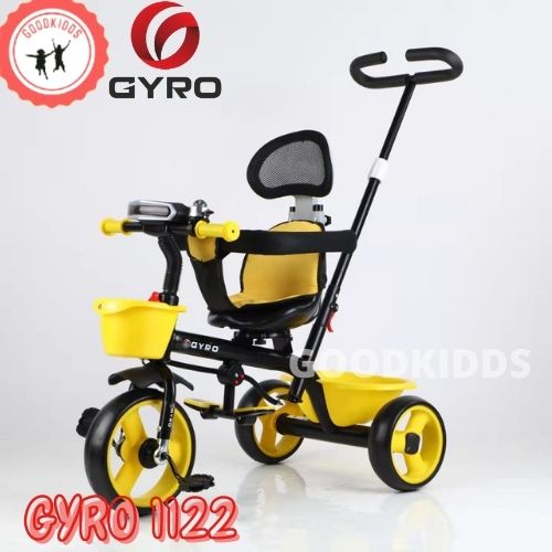 Maenan Sepeda Stroller Roda Tiga GYRO 1122 - Mainan Anak Tricycle New