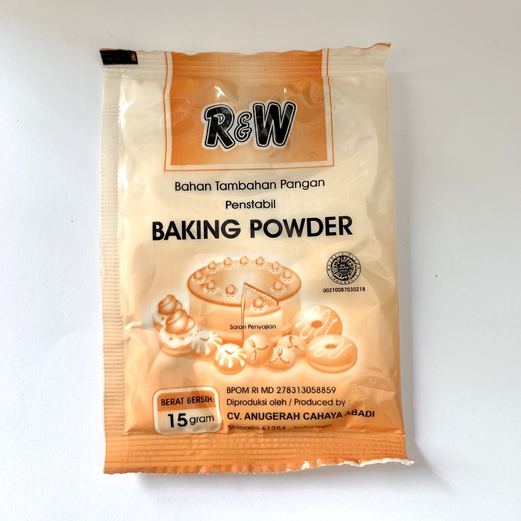 

Baking Powder RAJAWALI Sachet Pack 15 g gram