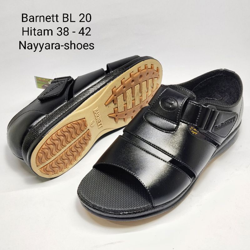 Sepatu sandal pria sandal cowok resleting Barnett original BL 01 BL 02 BL 20 BL 26