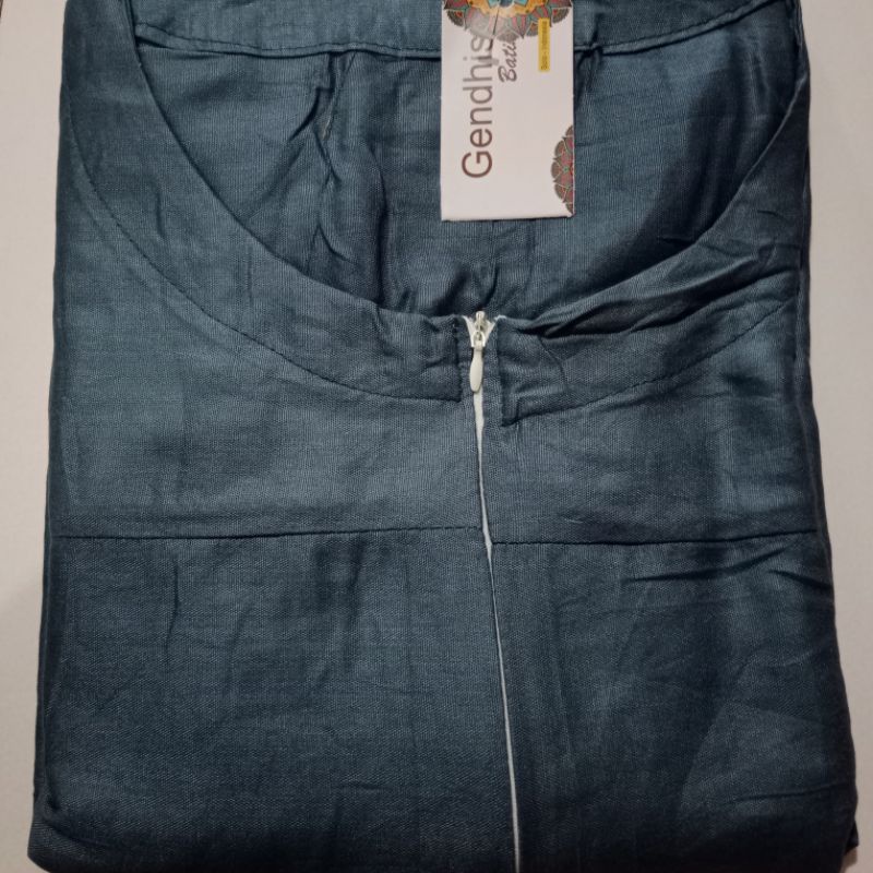 daster gendis jumbo XXXL busui, hamil LD 130 PB 110 saku kanan, rayon adem-G pl biru