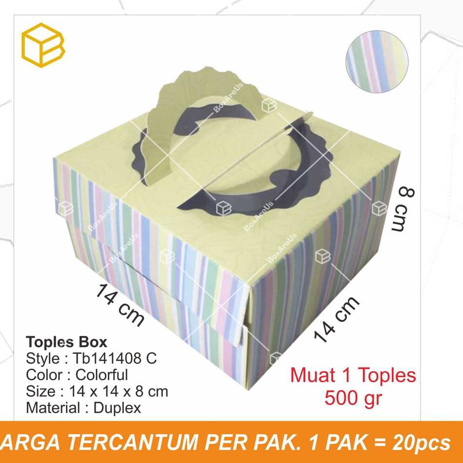 

Ready Box. Kemasan. Packaging. Dus. Toples Box. Cake Box - TB (20pc) 97M
