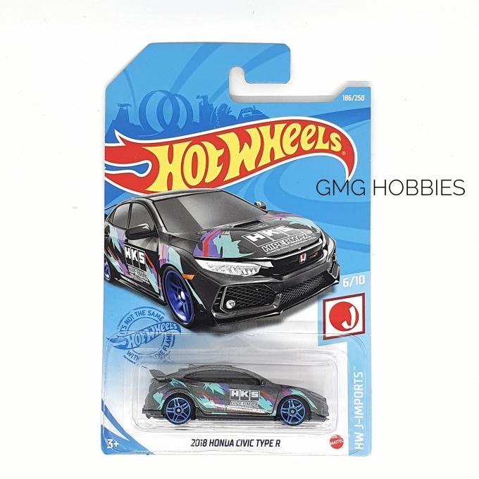 K 2021 - 2018 HONDA CIVIC TYPE R HKS HW J-IMPORTS HOTWHEELS HOT WHEELS