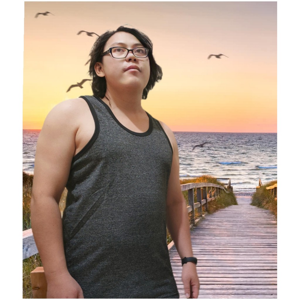 kaos dalam pria atau singlet pria M,L,XL,XXL,XXXL-7