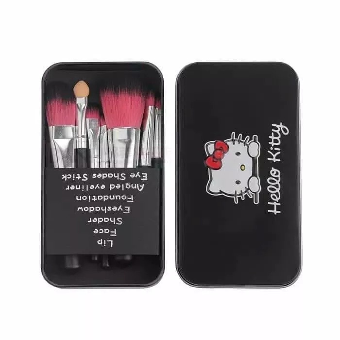 Brush Make Up 7 Size Kuas Makeup 7 Ukuran Set 7 In 1 - Paket Make Up Brush 7 Size Big To Small - Alat Rias Kuas Makeup - Face Brush Foundation Brush Eyeshadow Brush Eyeshadow Stick Angled Eyeliner Shader Lip