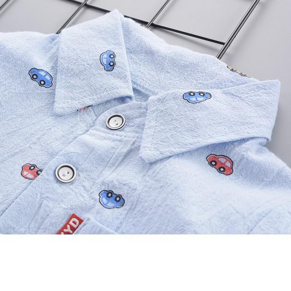 ❀ [Cocobaby Jakarta] Setelan Kemeja Anak / Setelan Baju Anak Lengan Panjang/ Setelan Anak Cowok ✰